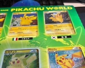 Pokémon Pikachu World Collection Green Ver promo limited edition card game box