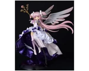 RAH 673 Ultimate Madoka figure with glowing bow and divine floating display base