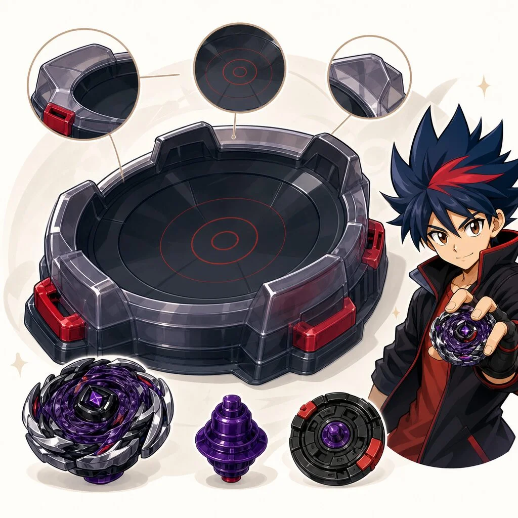 Beyblade BB-120 Ultimate Beyta Stadium TAKARA TOMY METAL FIGHT PROTO NEMESIS Collector's Guide: What to Look For