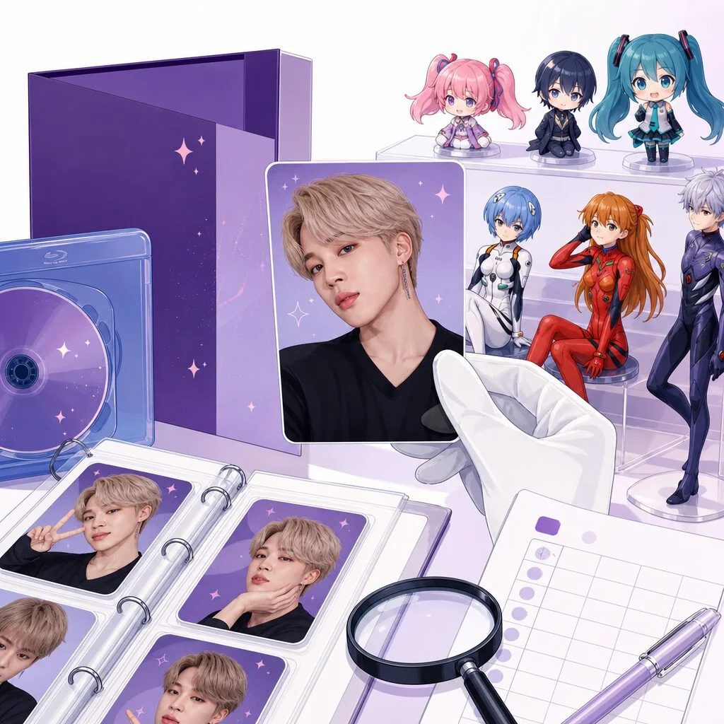 BTS JIMIN Memories of 2017 BLU-RAY Complete Full Set Photocard Trading card Condition Checklist