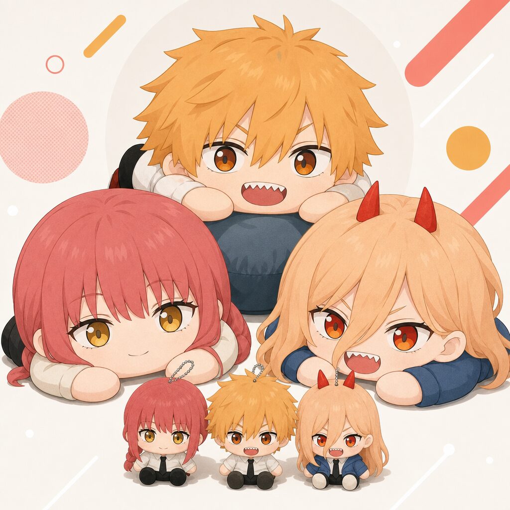 Chainsaw Man Makima Power Denji Big Plush Doll Korotto Cushion Character Goods Key Details