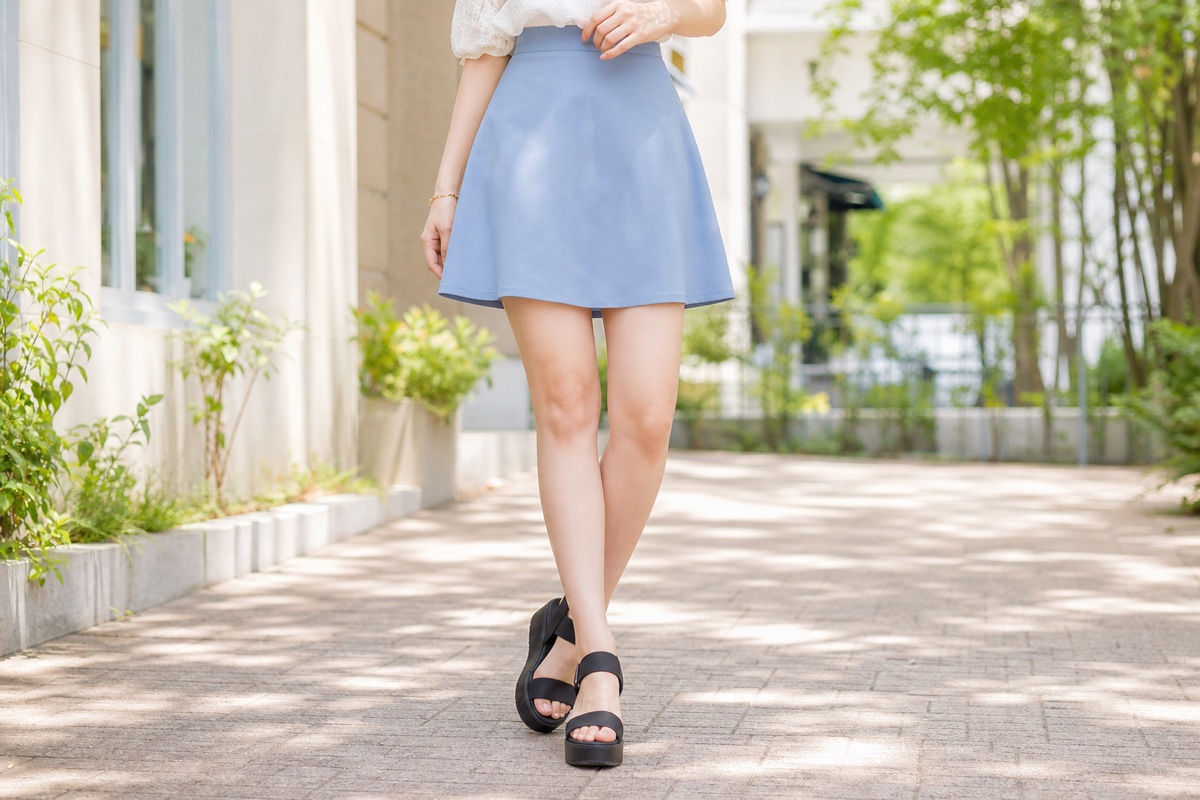 Styling image with a mini skirt