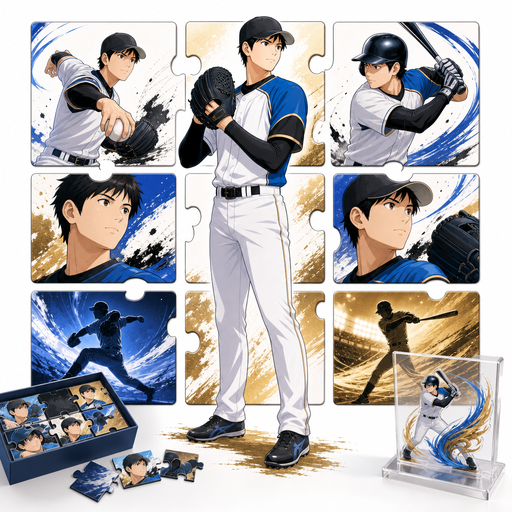 BBM 2013 Shohei Ohtani THE TWO SWORD PLAYER 9 Puzzle set Nippon Ham Fighters Rarity and Value Factors
