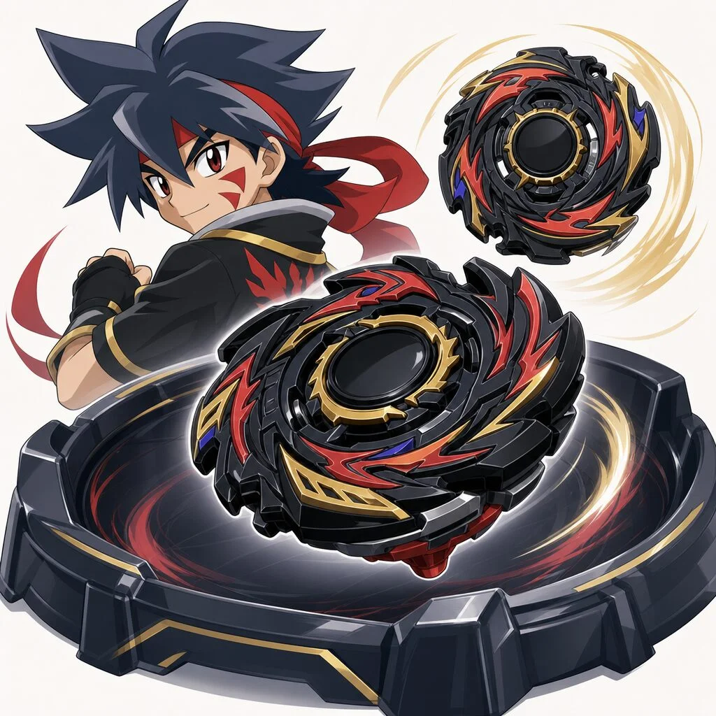 Beyblade A-38 Black Dranzer Kai Hiwatari Bay Stadium Limited Edition Version About This Item