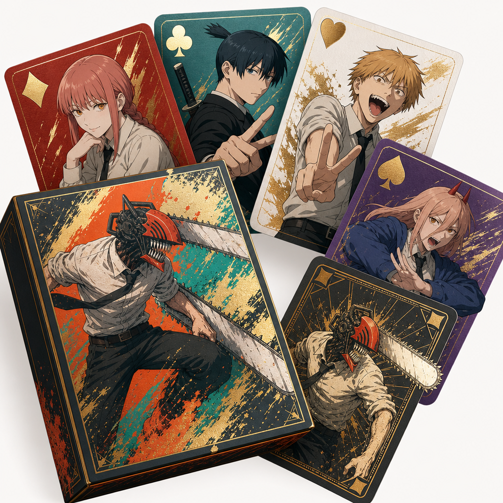 Chainsaw Man Foil Stamped Playing Cards Trumps Jump Festa 2022 Tatsuki Fujimoto Key Details