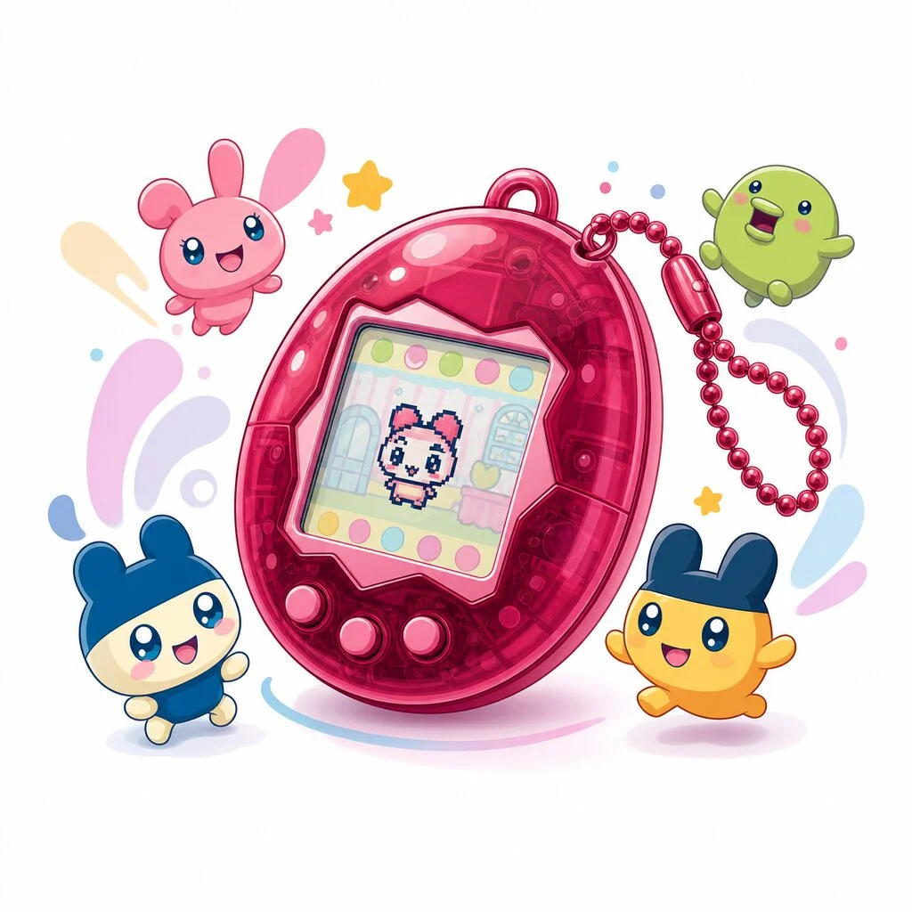 Console de jeu Tamagotchi Plus Color Version Magenta Red Model Bandai Limited Never Miss New Arrivals from Japan