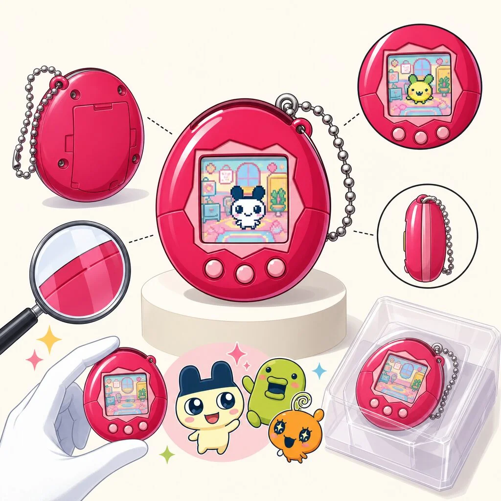 Console de jeu Tamagotchi Plus Color Version Magenta Red Model Bandai Limited Collector's Guide: What to Look For