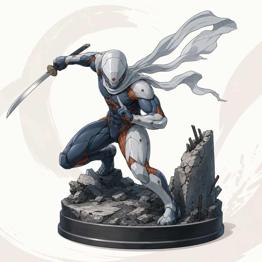 Metal Gear Solid Cyborg Ninja Gray Fox 1/6 Scale Statue 2019 Gecco Figure Hobby About This Item