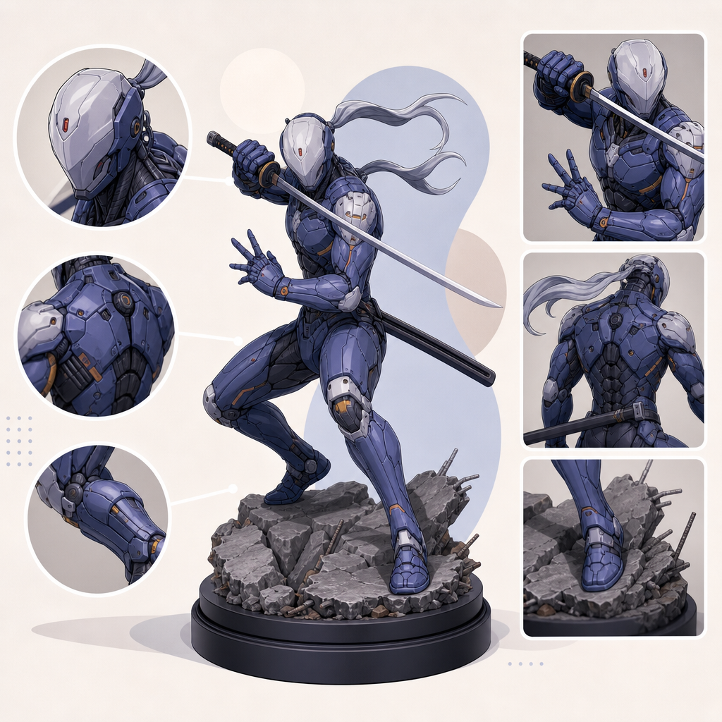 Metal Gear Solid Cyborg Ninja Gray Fox 1/6 Scale Statue 2019 Gecco Figure Hobby Collector's Guide: What to Look For