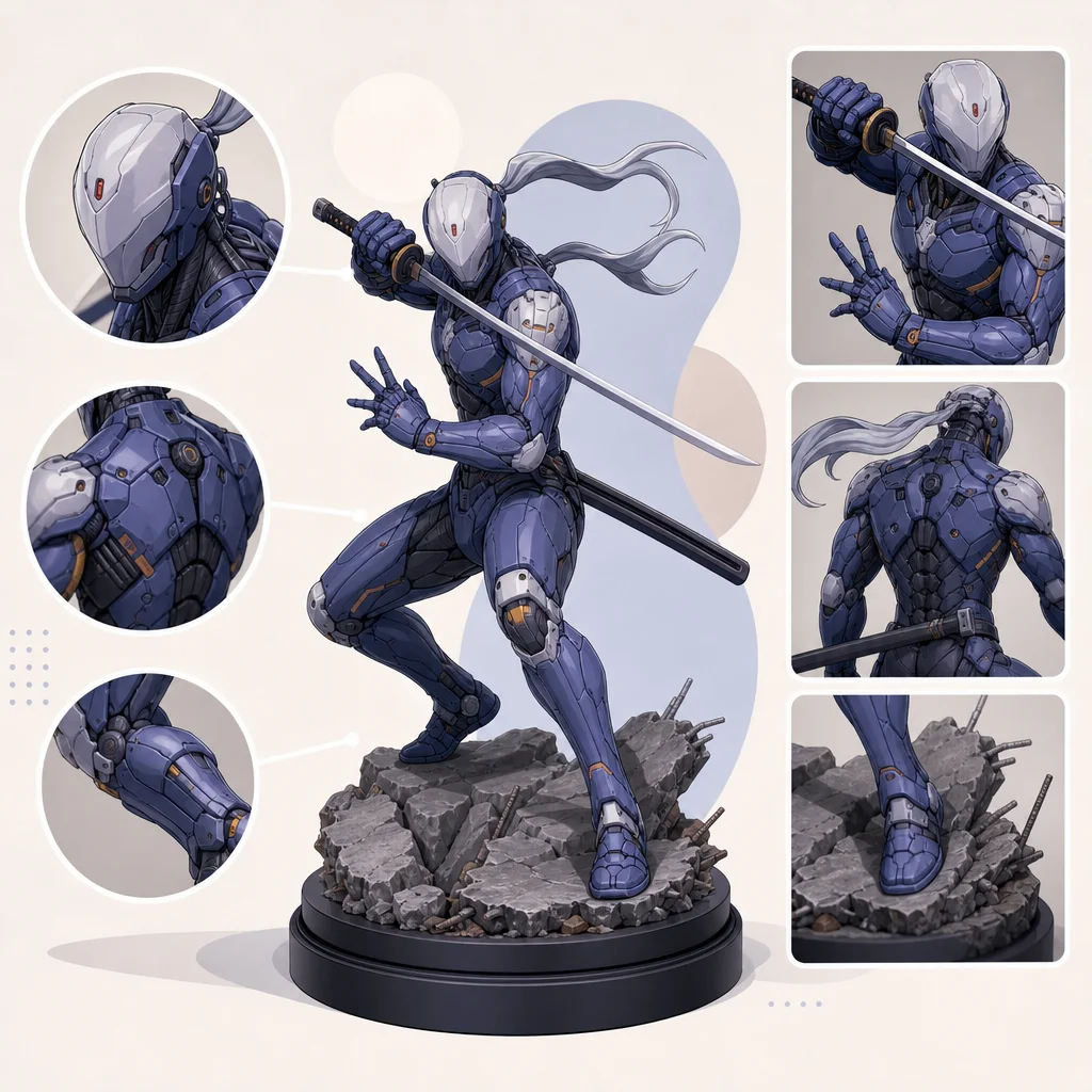 Metal Gear Solid Cyborg Ninja Gray Fox 1/6 Scale Statue 2019 Gecco Figure Hobby Collector's Guide: What to Look For