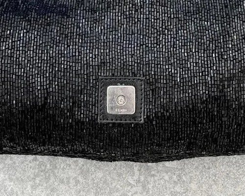 Magnetic closure hardware of the FENDI Mamma Baguette