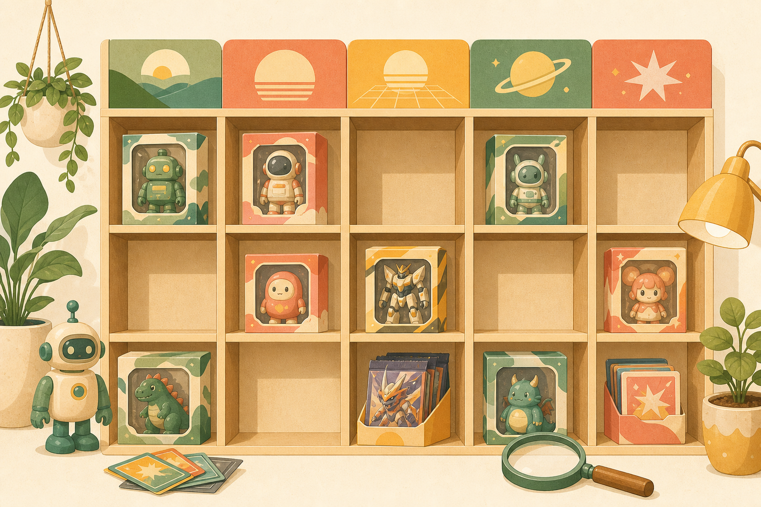 Japanese Collectibles by Decade & Series — In-Stock Cross Matrix