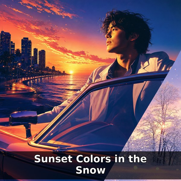 Sunset Colors in the Snow