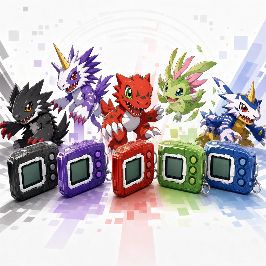 Digimon Color Black Purple Red Green Digimon Color 1 2 3 4 5 full Set BANDAI The Digimon Franchise: Why Collectors Care