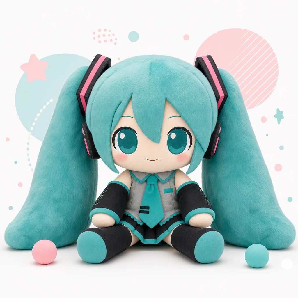 Hatsune Miku big jumbo fluffy Fuwa Fuwa Plush Doll Stuffed 2016 SEGA Vocaloid About This Item