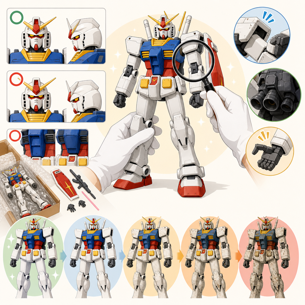 How to Spot Fake Gundam Scale Figures: Authenticity Guide Japanese Secondhand Condition Grading