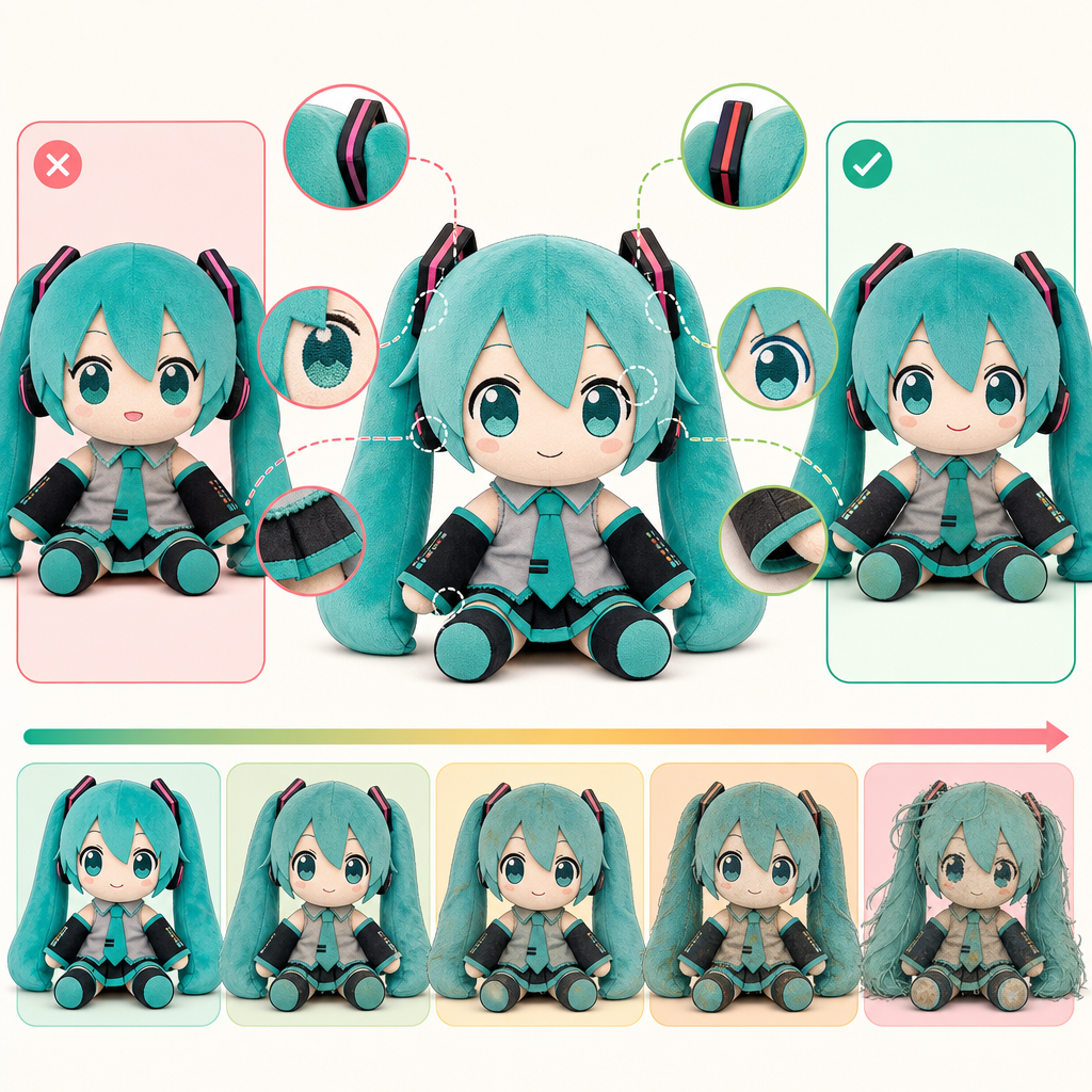 How to Spot Fake Hatsune Miku Plush: Authenticity Guide Japanese Secondhand Condition Grading