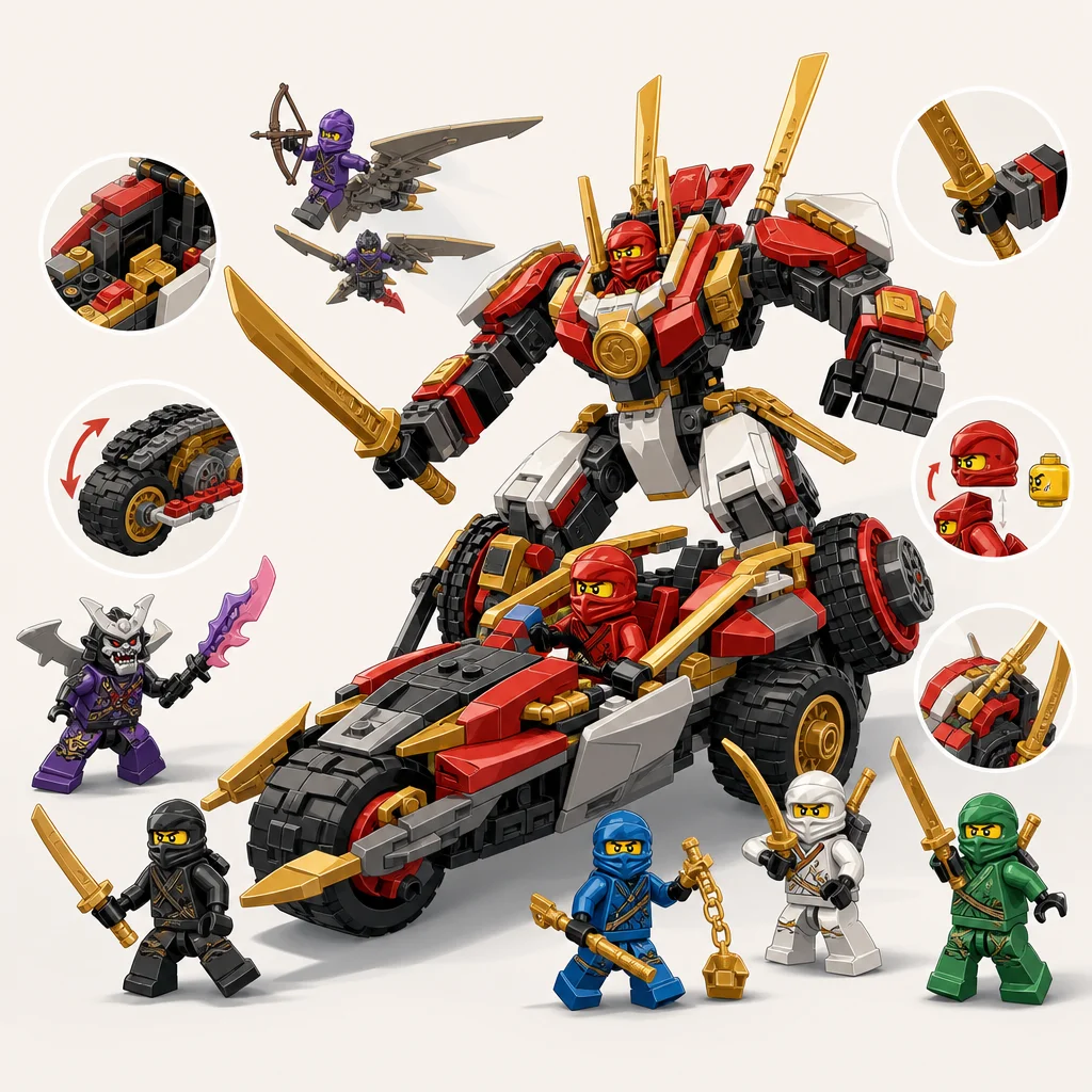 LEGO NINJAGO Transformer Mecha Battle Ride 2016 educational Building toy hobby Collector's Guide: What to Look For