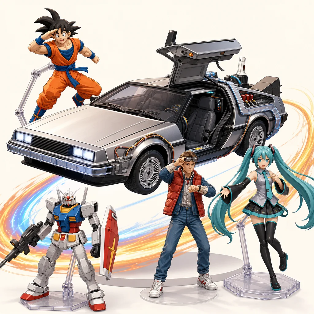 Movie Masterpiece Back to the Future DeLorean Time Machine Hot Toys 1/6 Scale Never Miss New Arrivals from Japan