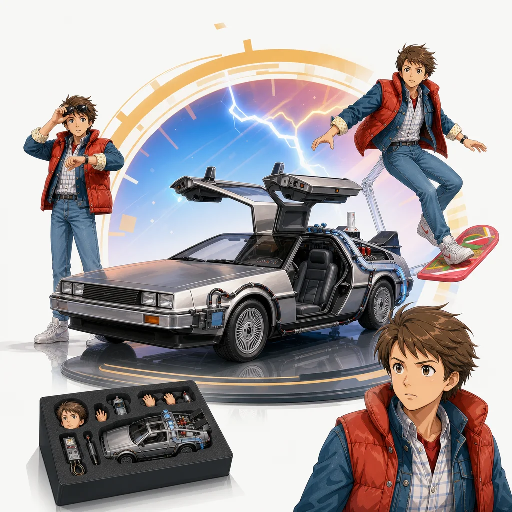 Movie Masterpiece Back to the Future DeLorean Time Machine Hot Toys 1/6 Scale The Movie Franchise: Why Collectors Care