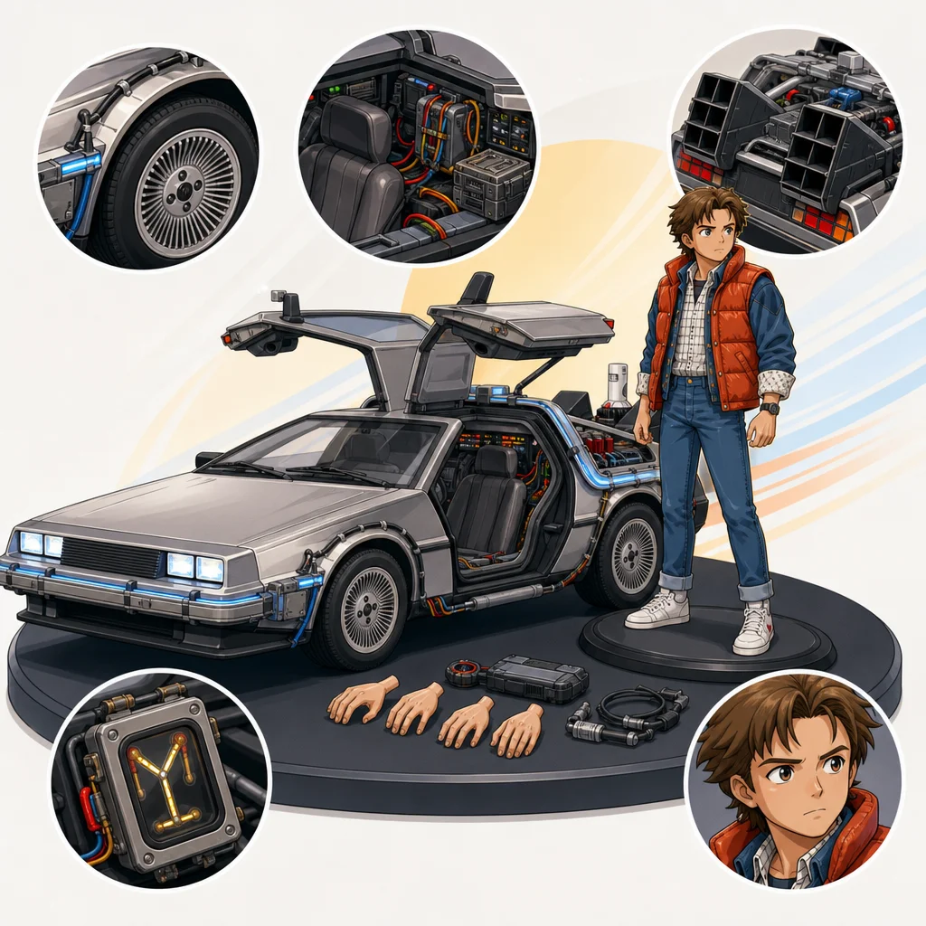 Movie Masterpiece Back to the Future DeLorean Time Machine Hot Toys 1/6 Scale Collector's Guide: What to Look For