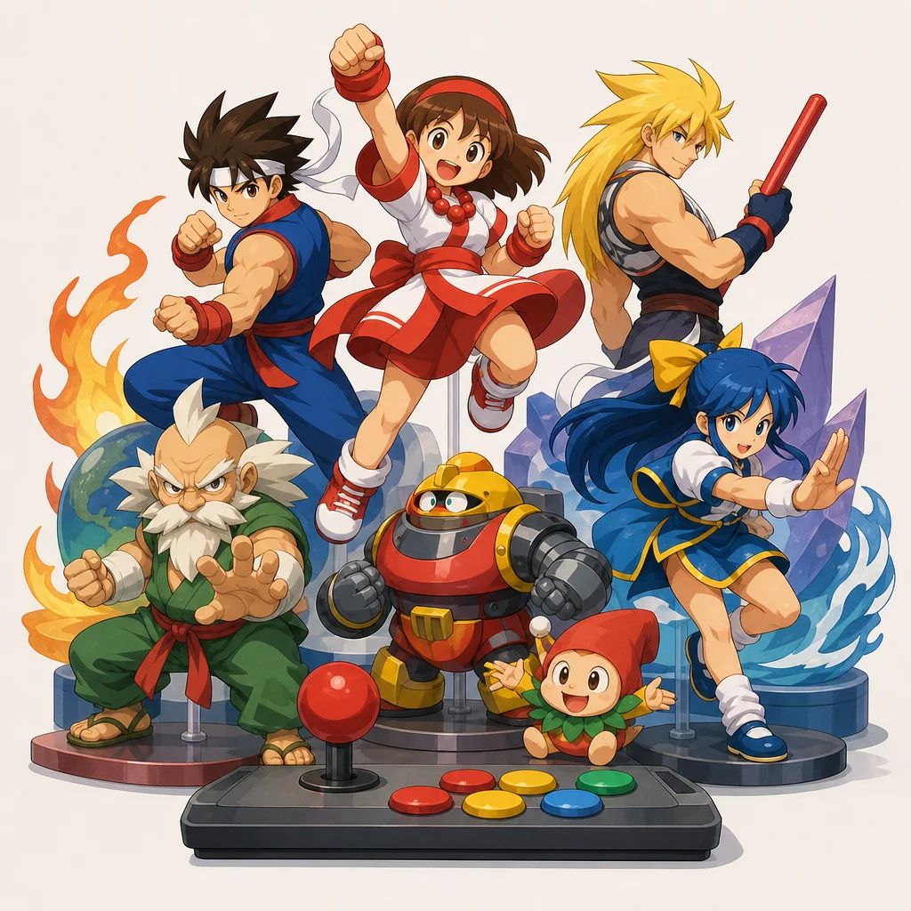NEO GEO WAKU WAKU seven Fighting Retro Game NGH-225 logiciel Hobby SNK 1996 About This Item