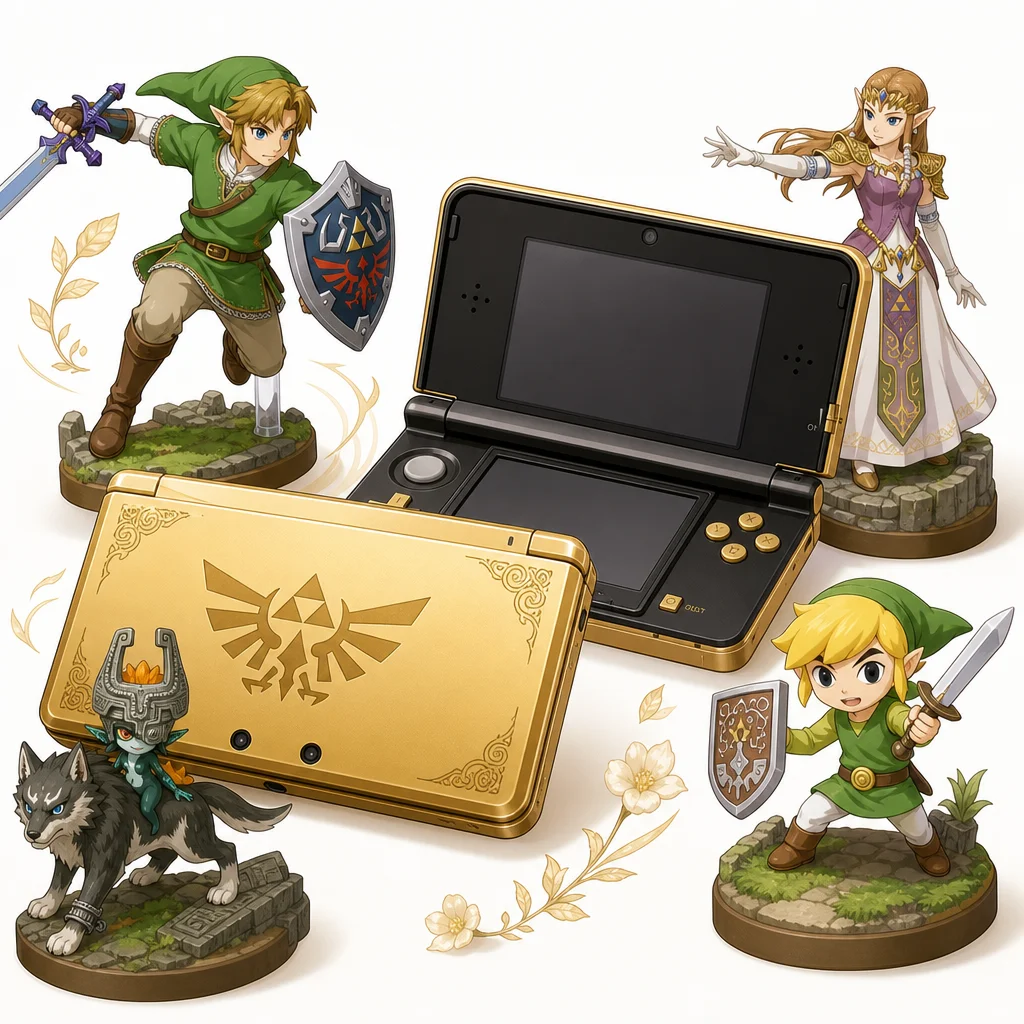 Nintendo 3DS The Legend of Zelda 25th Anniversary Edition Limited Game Console About This Item