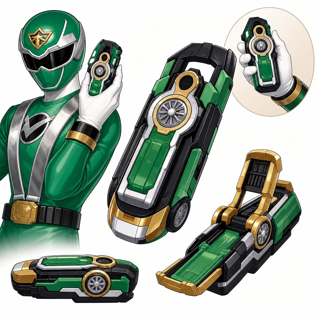 POWER RANGER ENGINE SENTAI GO-ONGER DX SHIFT CHANGER GREEN Soul BANDAI MORPHER Collector's Guide: What to Look For