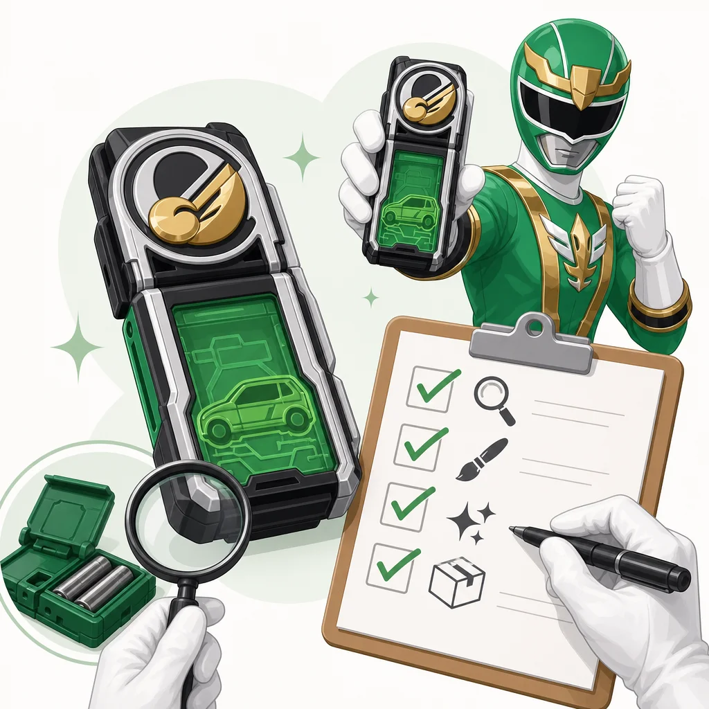 POWER RANGER ENGINE SENTAI GO-ONGER DX SHIFT CHANGER GREEN Soul BANDAI MORPHER Condition Checklist