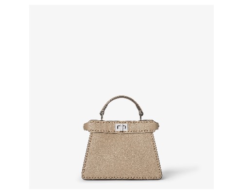 FENDI Peekaboo ISeeU Petite in dove grey Selleria