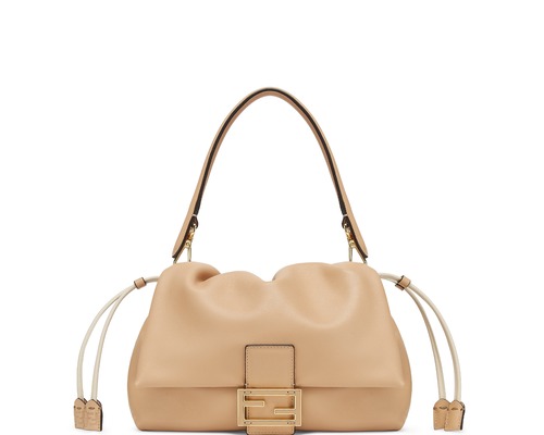 FENDI Mamma Baguette, Medium, light beige tone