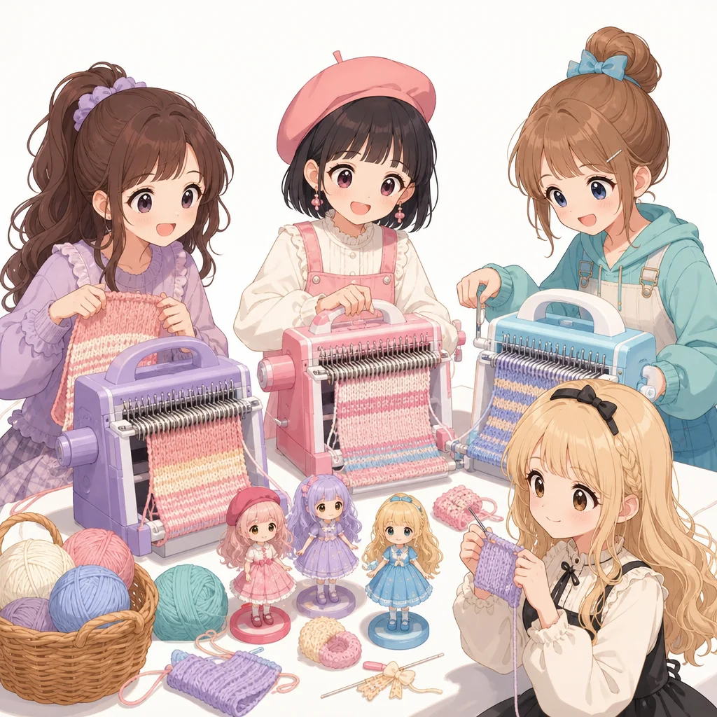 AmuKawa Amina Knitting Machines Crafts Handmade Club girls hobby TAKARA TOMY About This Item