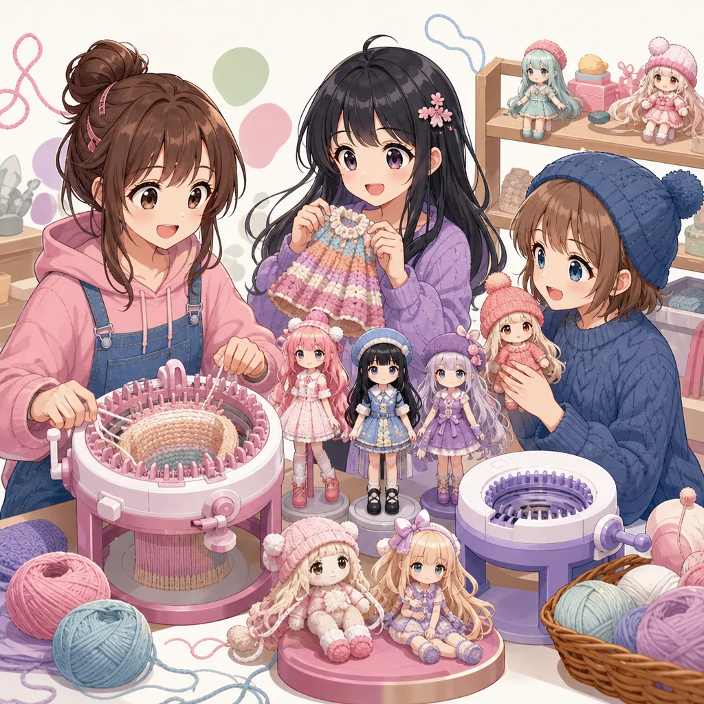 AmuKawa Amina Knitting Machines Crafts Handmade Club girls hobby TAKARA TOMY The AmuKawa Franchise: Why Collectors Care