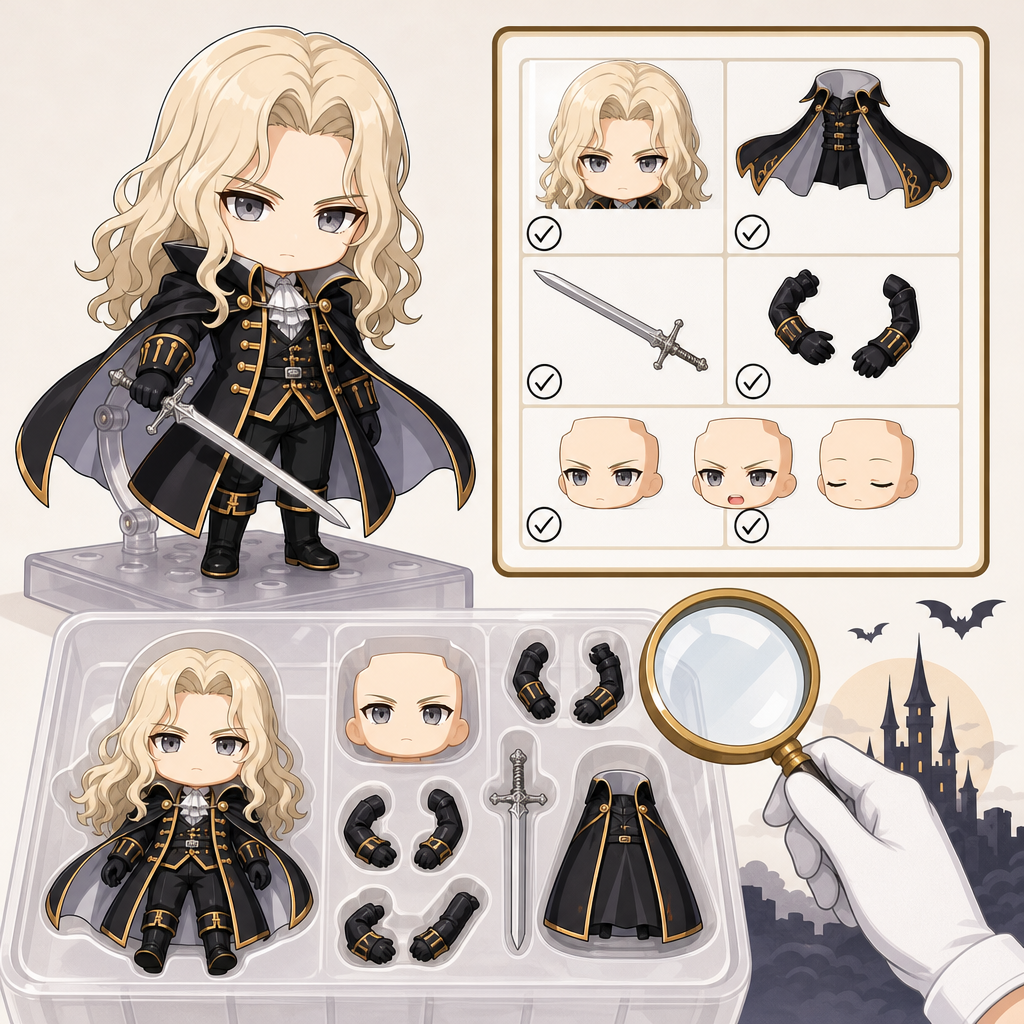 Castlevania Alucard Nendoroid 1899 Action Figure Good Smile Company 2023 Toy Condition Checklist