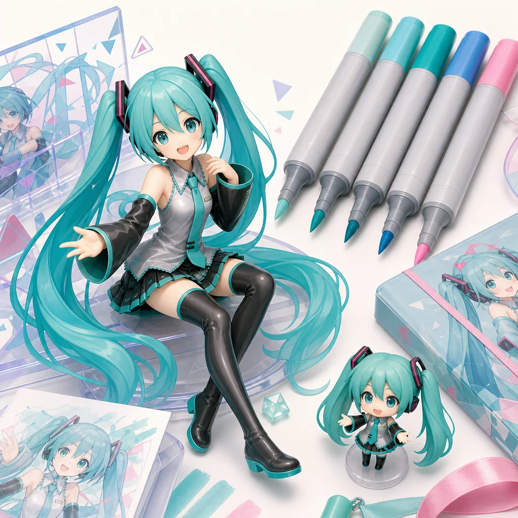 Copic Ciao Hatsune Miku Set 5 colors Vocaloid Stationery Too Marker Products The Copic Franchise: Why Collectors Care