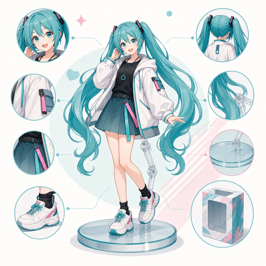 Hatsune Miku Vocaloid NT Style Casual Wear Ver. Figure Hobby Good smile company Condition Checklist