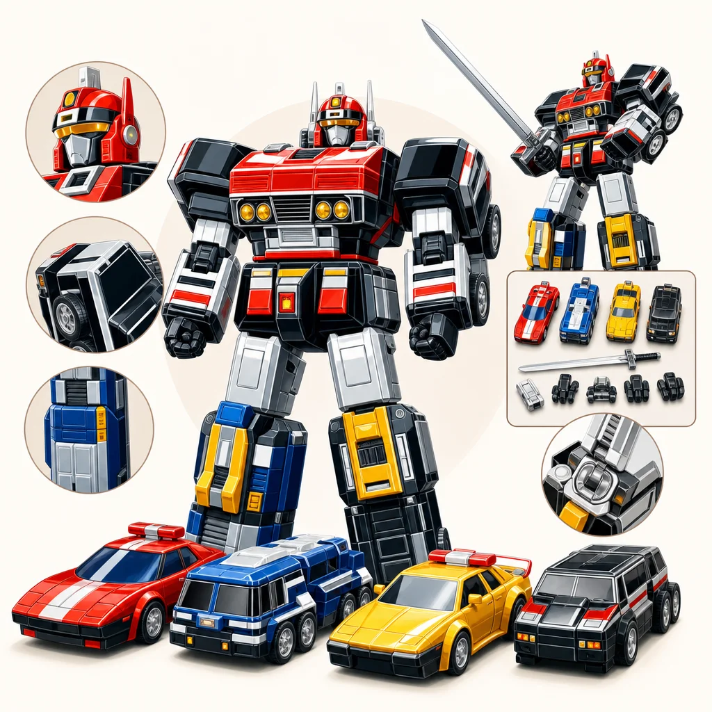 Kousoku Sentai Turboranger DX Turbo Robo Megazord Chogokin Power Rangers BANDAI Collector's Guide: What to Look For