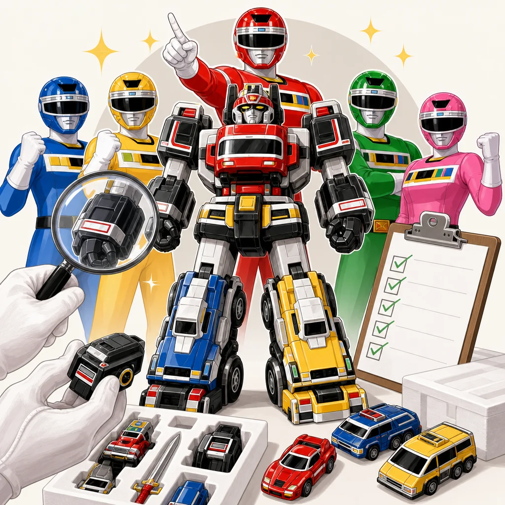 Kousoku Sentai Turboranger DX Turbo Robo Megazord Chogokin Power Rangers BANDAI Condition Checklist