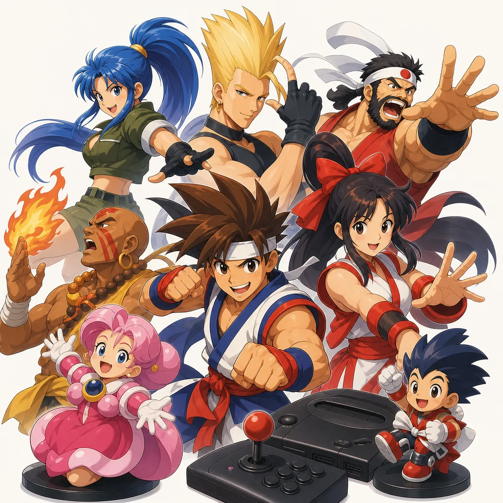NEO GEO WAKU WAKU seven Fighting Retro Game NGH-225 software Hobby SNK 1996 About This Item