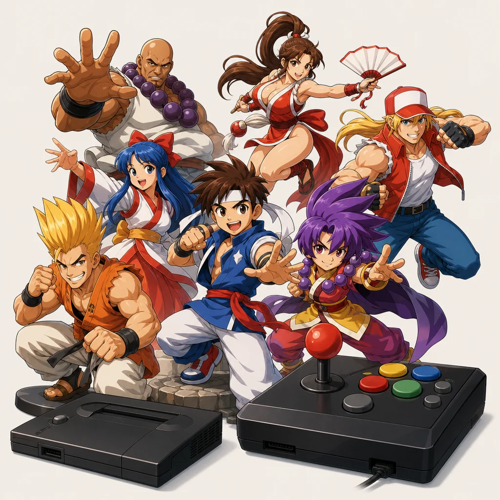 NEO GEO WAKU WAKU seven Fighting Retro Game NGH-225 software Hobby SNK 1996 The Neo Geo Franchise: Why Collectors Care