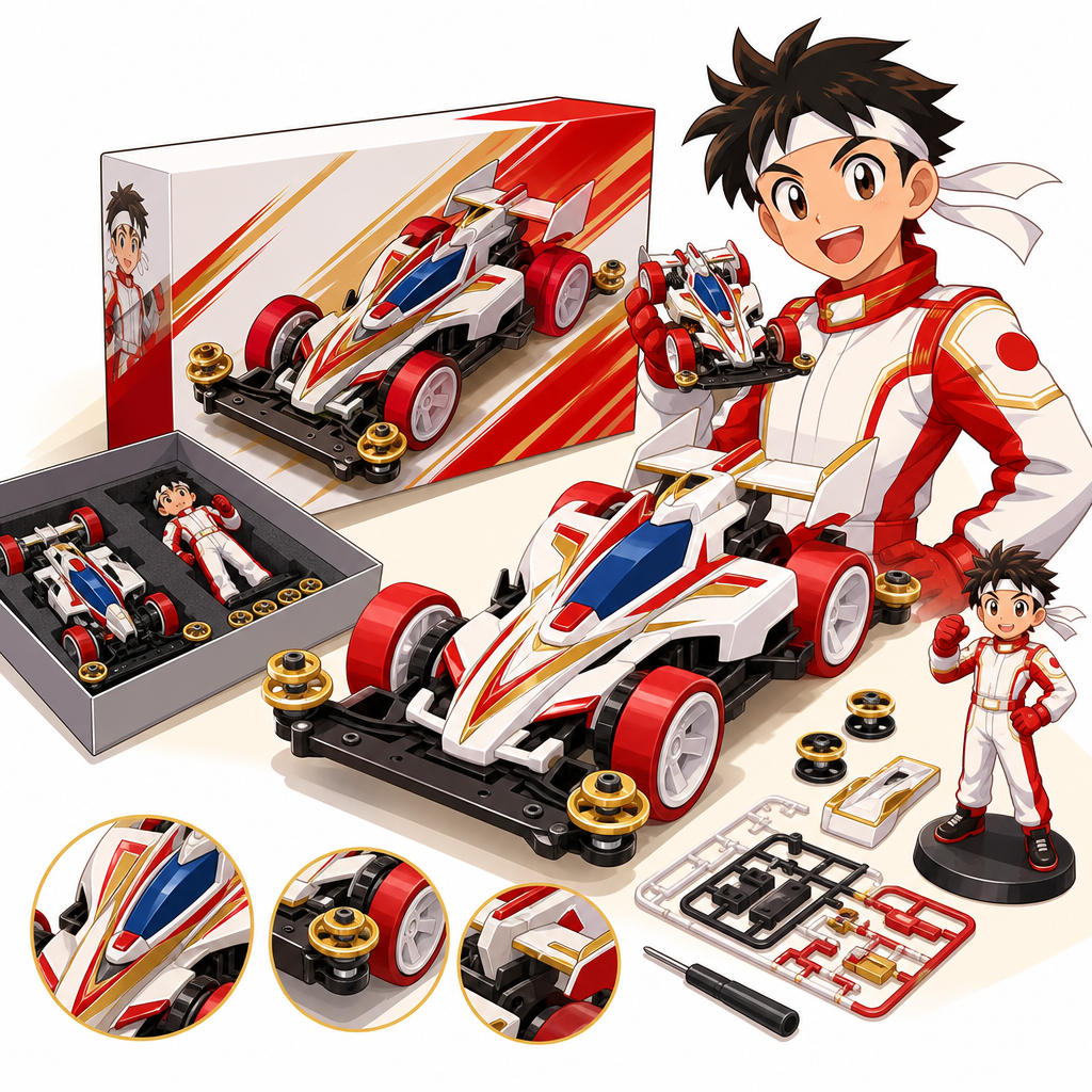 Nissin × TAMIYA Super Emperor Mini 4WD 1/32 Limited to 500 Collaboration Set Collector's Guide: What to Look For
