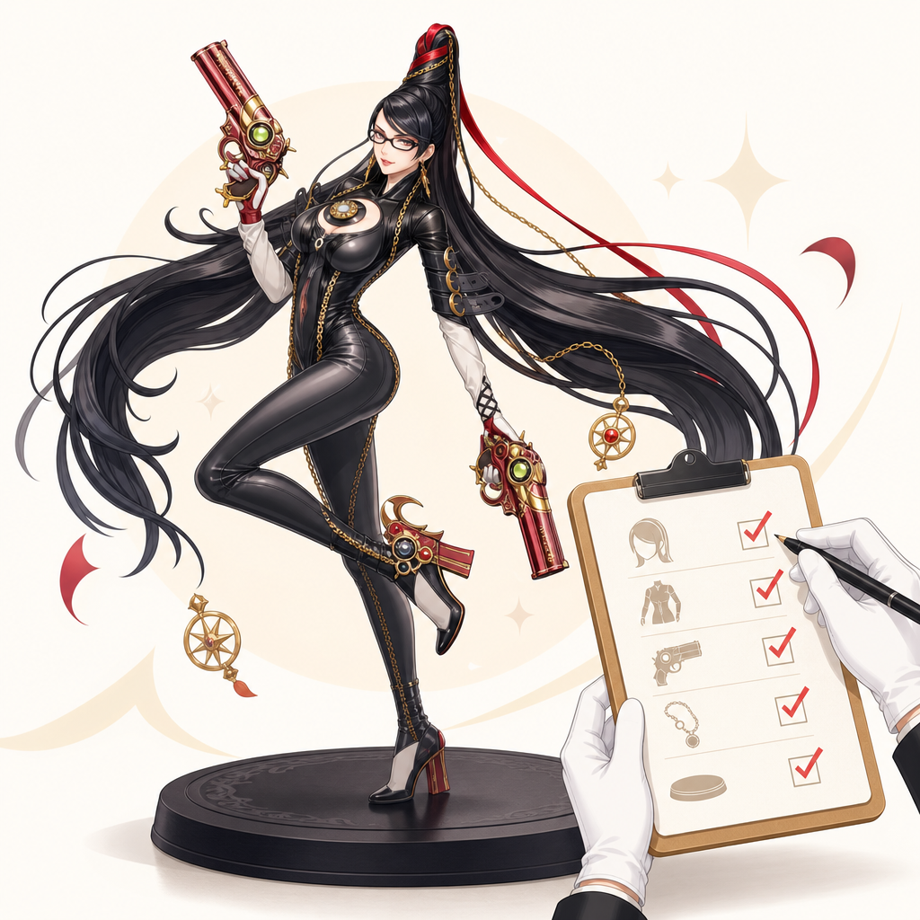Phat Company BAYONETTA 1/7 scale Painted Finished Figure Good Smile Company Condition Checklist