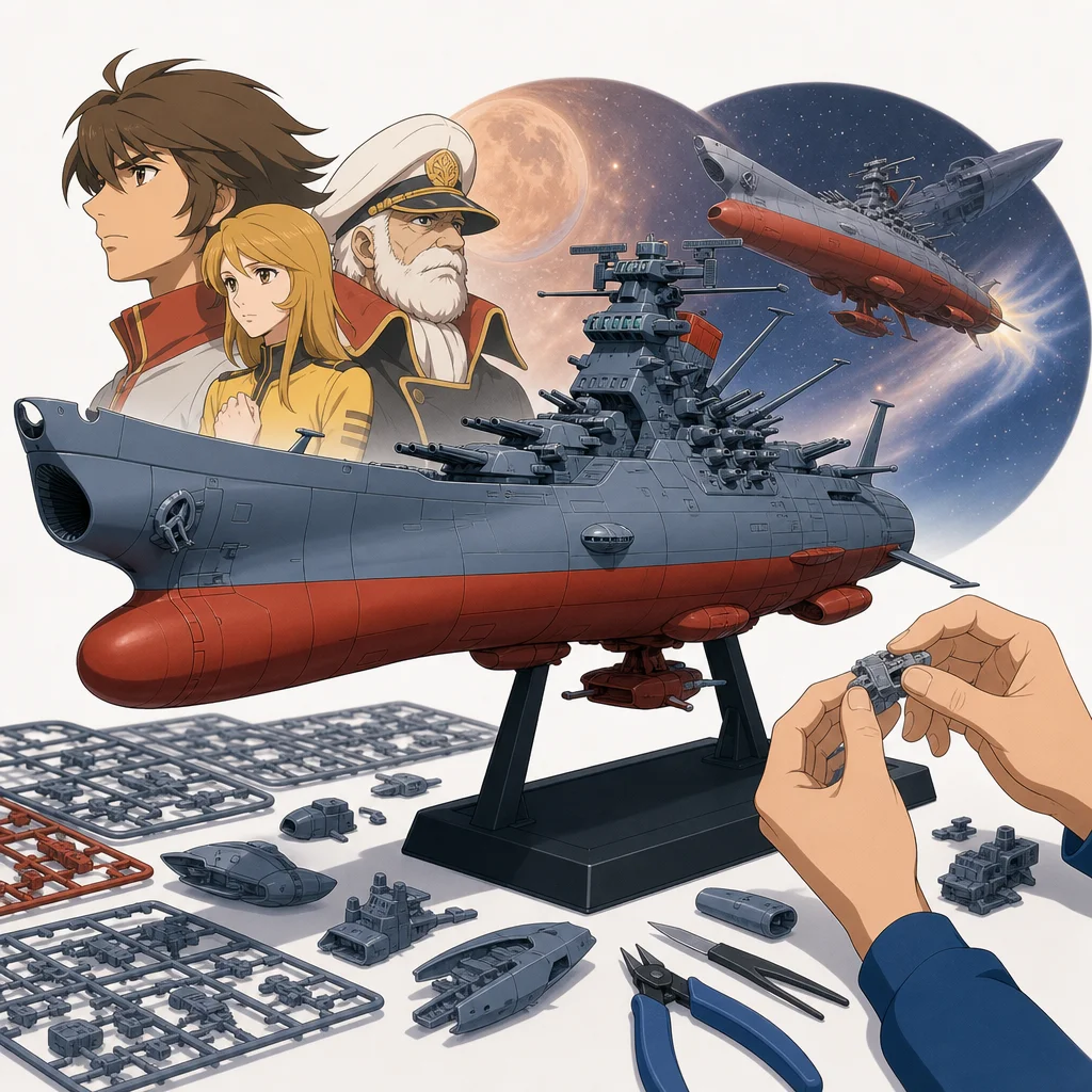 Space Cruiser Yamato 1/350 Scale Plastic Model Bandai 0146749 SF animation Hobby The Space Franchise: Why Collectors Care